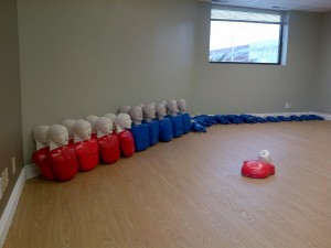 CPR/AED training room in First Aid Classes in Red Deer